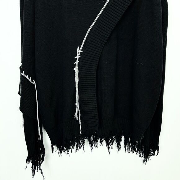 Harsh and Cruel Irregular Deconstruction Sweater Streetwear Goth Alternative M - Picture 7 of 8